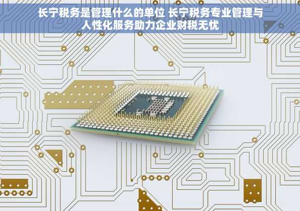 长宁税务是管理什么的单位 长宁税务专业管理与人性化服务助力企业财税无忧