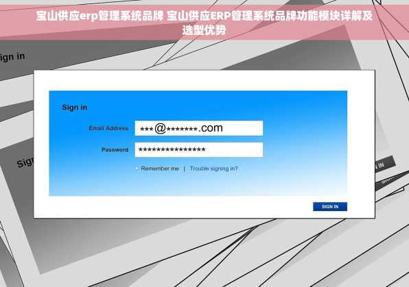 宝山供应erp管理系统品牌 宝山供应ERP管理系统品牌功能模块详解及选型优势