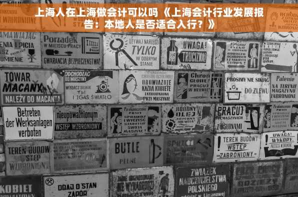 上海人在上海做会计可以吗 《上海会计行业发展报告：本地人是否适合入行？》