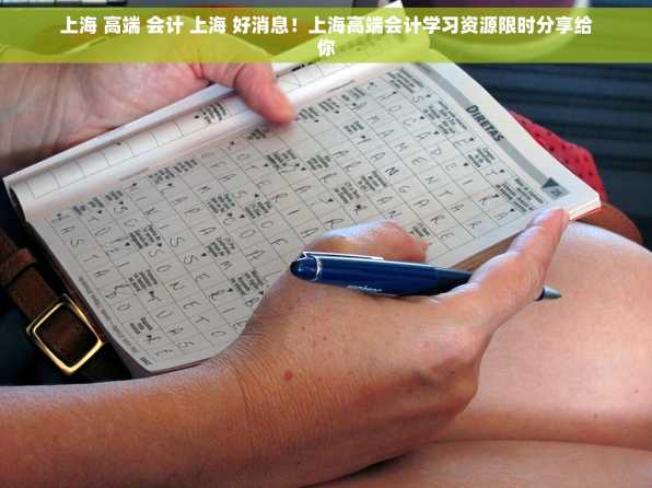 上海 高端 会计 上海 好消息！上海高端会计学习资源限时分享给你
