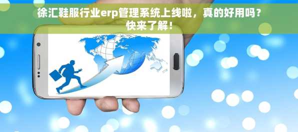 徐汇鞋服行业erp管理系统上线啦，真的好用吗？快来了解！
