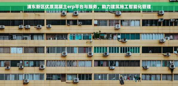 浦东新区优质混凝土erp平台与服务，助力建筑施工智能化管理