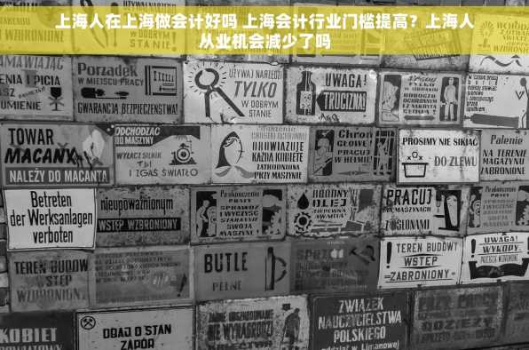 上海人在上海做会计好吗 上海会计行业门槛提高？上海人从业机会减少了吗