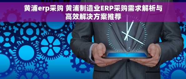 黄浦erp采购 黄浦制造业ERP采购需求解析与高效解决方案推荐
