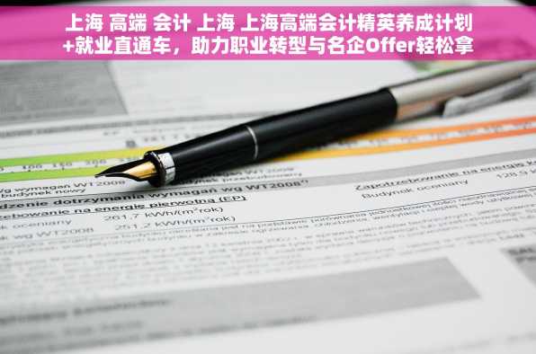 上海 高端 会计 上海 上海高端会计精英养成计划+就业直通车，助力职业转型与名企Offer轻松拿