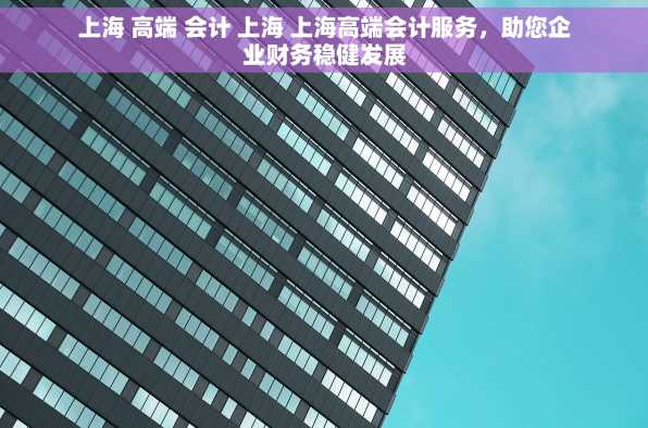 上海 高端 会计 上海 上海高端会计服务，助您企业财务稳健发展
