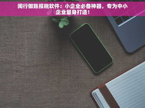 闽行做账报税软件：小企业必备神器，专为中小企业量身打造！
