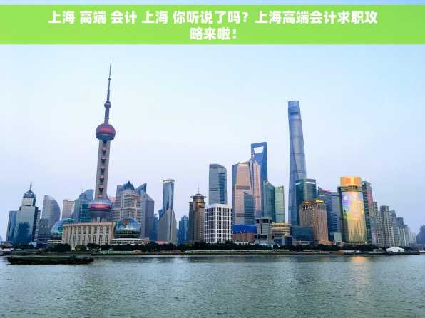 上海 高端 会计 上海 你听说了吗？上海高端会计求职攻略来啦！