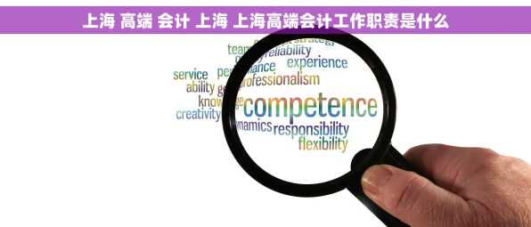 上海 高端 会计 上海 上海高端会计工作职责是什么