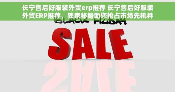长宁售后好服装外贸erp推荐 长宁售后好服装外贸ERP推荐，独家秘籍助您抢占市场先机并提升业务管理效率！