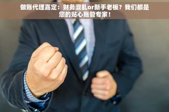 做账代理嘉定：财务混乱or新手老板？我们都是您的贴心账管专家！