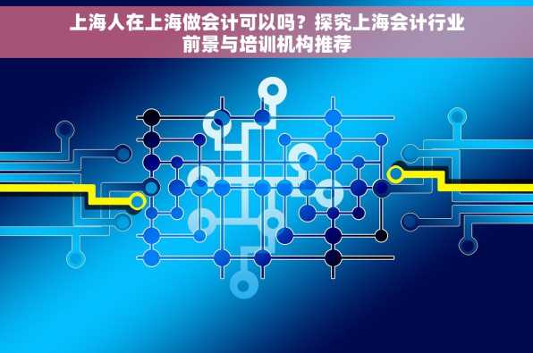 上海人在上海做会计可以吗？探究上海会计行业前景与培训机构推荐