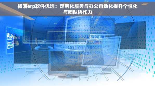 杨浦erp软件优选：定制化服务与办公自动化提升个性化与团队协作力