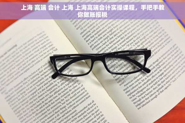 上海 高端 会计 上海 上海高端会计实操课程，手把手教你做账报税