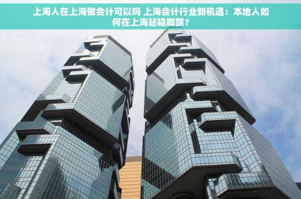 上海人在上海做会计可以吗 上海会计行业新机遇：本地人如何在上海站稳脚跟？