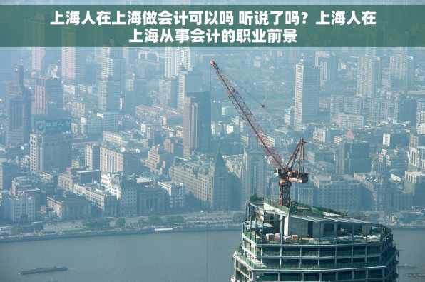 上海人在上海做会计可以吗 听说了吗？上海人在上海从事会计的职业前景