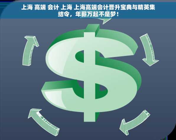 上海 高端 会计 上海 上海高端会计晋升宝典与精英集结令，年薪万起不是梦！