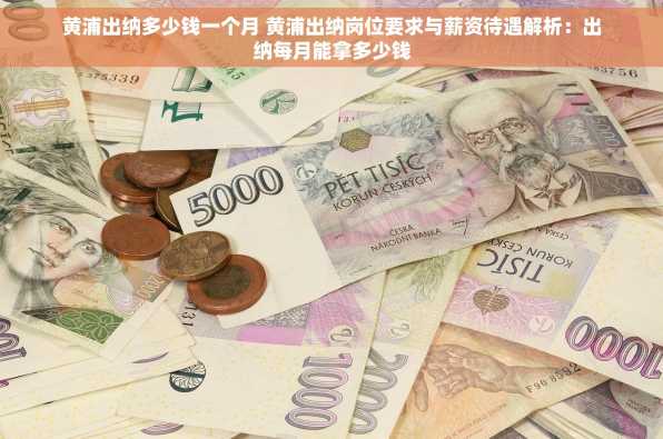 黄浦出纳多少钱一个月 黄浦出纳岗位要求与薪资待遇解析：出纳每月能拿多少钱