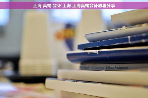 上海 高端 会计 上海 上海高端会计教程分享