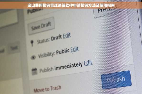 宝山费用报销管理系统软件申请报销方法及使用指南