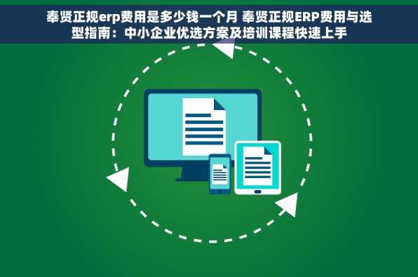 奉贤正规erp费用是多少钱一个月 奉贤正规ERP费用与选型指南：中小企业优选方案及培训课程快速上手
