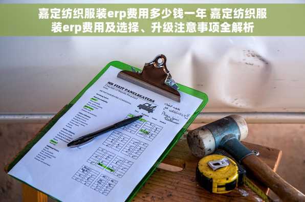 嘉定纺织服装erp费用多少钱一年 嘉定纺织服装erp费用及选择、升级注意事项全解析