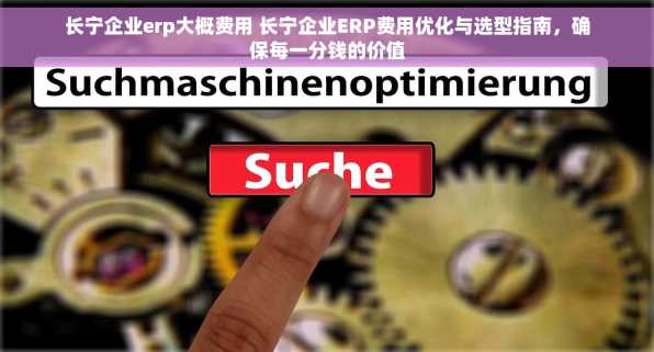 长宁企业erp大概费用 长宁企业ERP费用优化与选型指南，确保每一分钱的价值
