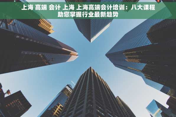 上海 高端 会计 上海 上海高端会计培训：八大课程助您掌握行业最新趋势