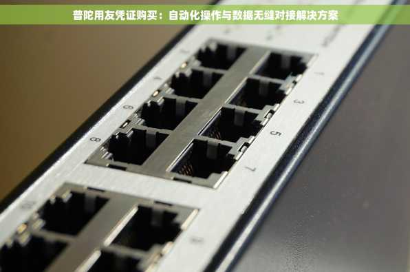 普陀用友凭证购买：自动化操作与数据无缝对接解决方案