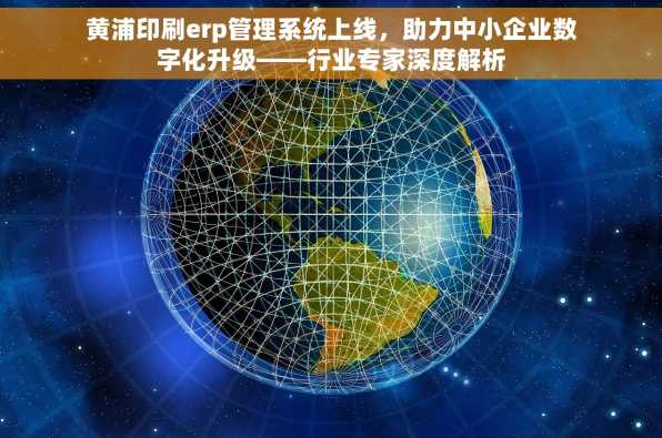 黄浦印刷erp管理系统上线，助力中小企业数字化升级——行业专家深度解析