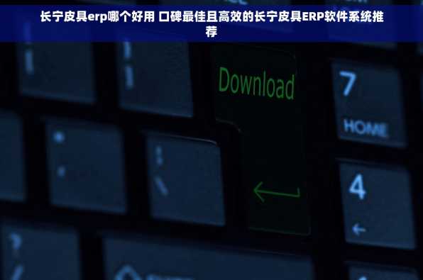 长宁皮具erp哪个好用 口碑最佳且高效的长宁皮具ERP软件系统推荐