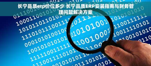 长宁品质erp价位多少 长宁品质ERP安装指南与财务管理问题解决方案