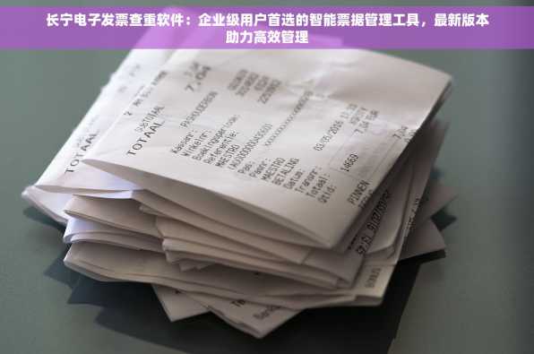 长宁电子发票查重软件：企业级用户首选的智能票据管理工具，最新版本助力高效管理
