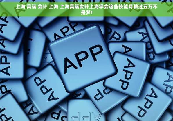 上海 高端 会计 上海 上海高端会计上海学会这些技能月薪过五万不是梦!