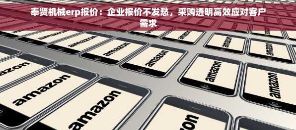 奉贤机械erp报价：企业报价不发愁，采购透明高效应对客户需求