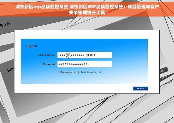 浦东新区erp品质管控系统 浦东新区ERP品质管控系统：项目管理与客户关系管理提升工具