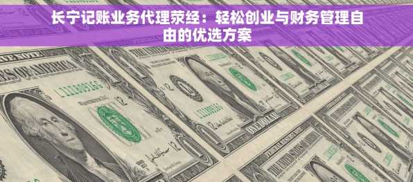 长宁记账业务代理荥经：轻松创业与财务管理自由的优选方案