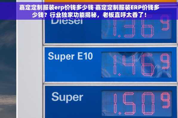 嘉定定制服装erp价钱多少钱 嘉定定制服装ERP价钱多少钱？行业独家功能揭秘，老板直呼太香了！