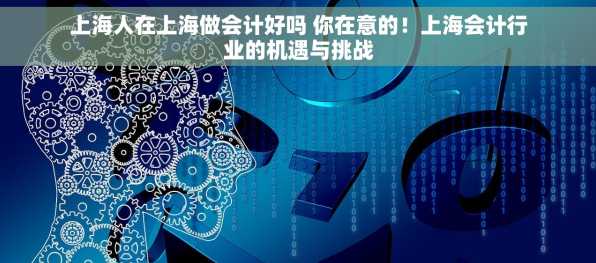 上海人在上海做会计好吗 你在意的！上海会计行业的机遇与挑战