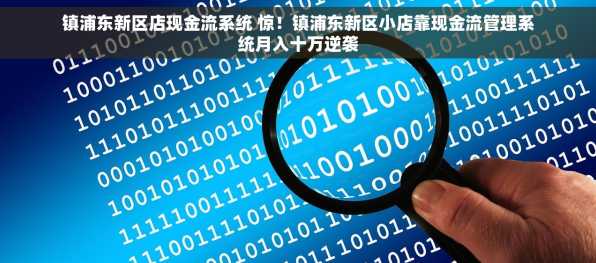 镇浦东新区店现金流系统 惊！镇浦东新区小店靠现金流管理系统月入十万逆袭