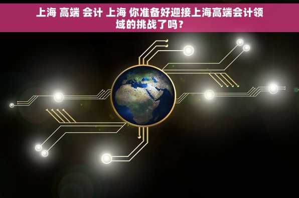 上海 高端 会计 上海 你准备好迎接上海高端会计领域的挑战了吗？