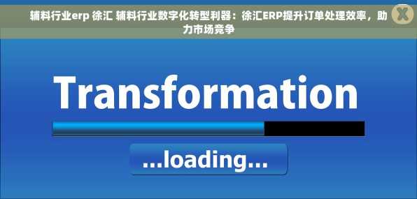 辅料行业erp 徐汇 辅料行业数字化转型利器：徐汇ERP提升订单处理效率，助力市场竞争