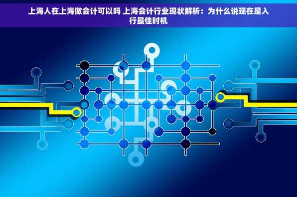 上海人在上海做会计可以吗 上海会计行业现状解析：为什么说现在是入行最佳时机