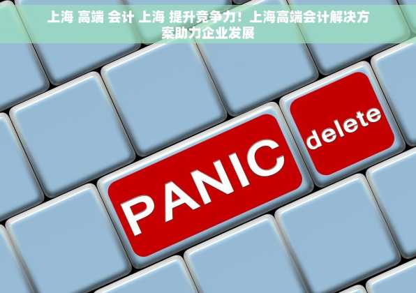 上海 高端 会计 上海 提升竞争力！上海高端会计解决方案助力企业发展