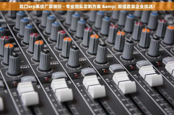 虹口erp系统厂家报价 - 专业团队定制方案 & 超值套餐企业优选！