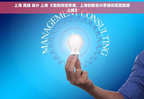 上海 高端 会计 上海 《告别传统思维，上海创新会计思维训练营震撼上线》