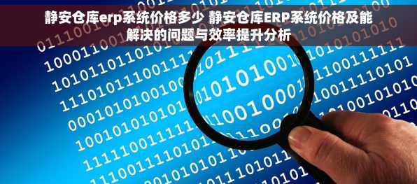 静安仓库erp系统价格多少 静安仓库ERP系统价格及能解决的问题与效率提升分析