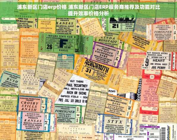 浦东新区门店erp价格 浦东新区门店ERP服务商推荐及功能对比提升效率价格分析