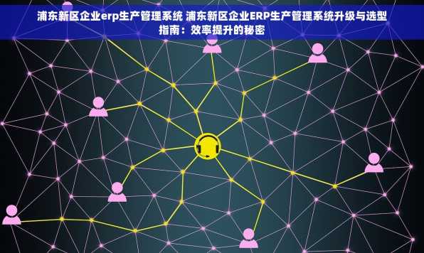 浦东新区企业erp生产管理系统 浦东新区企业ERP生产管理系统升级与选型指南：效率提升的秘密