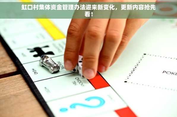 虹口村集体资金管理办法迎来新变化，更新内容抢先看！